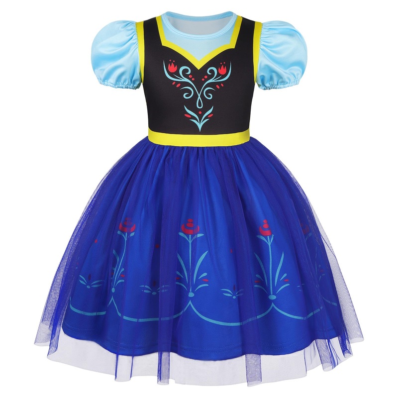 Benylion Princess Dress For Little Girls Princess Halloween Cosplay Dress Kids Birthday Outfits Fancy Dress Girls Ice Princess S