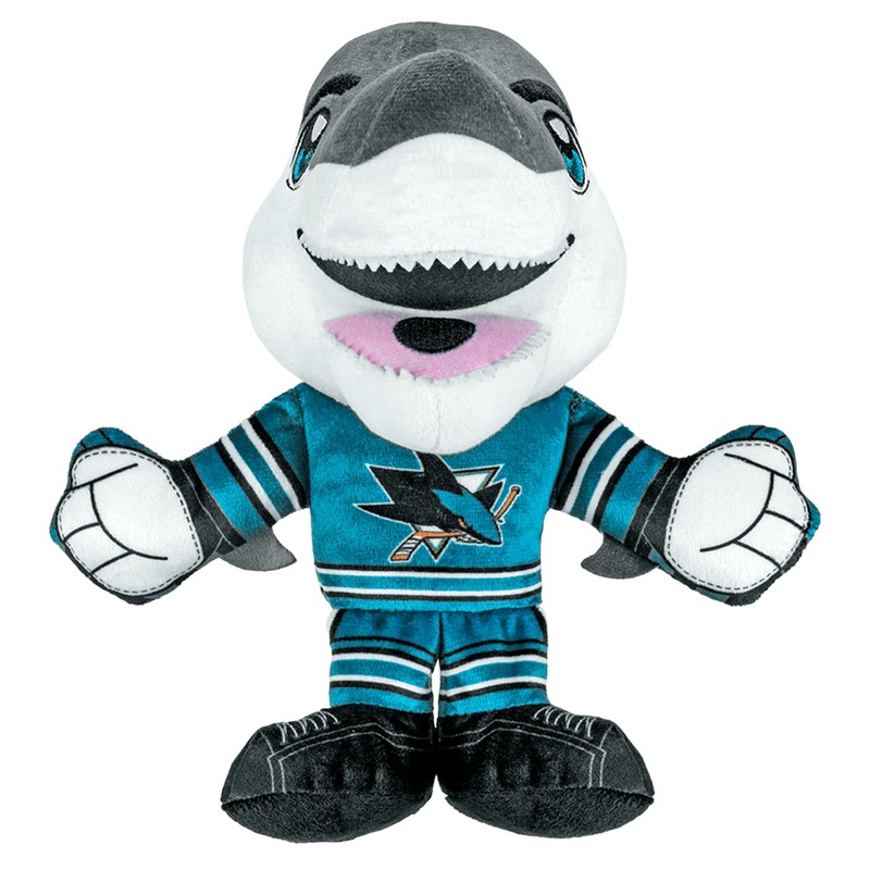 Bleacher Creatures San Jose Sharks Sj Sharkie 8” Nhl Kuricha Mascot Sitting Plush – Soft Chibi Inspired Mascot
