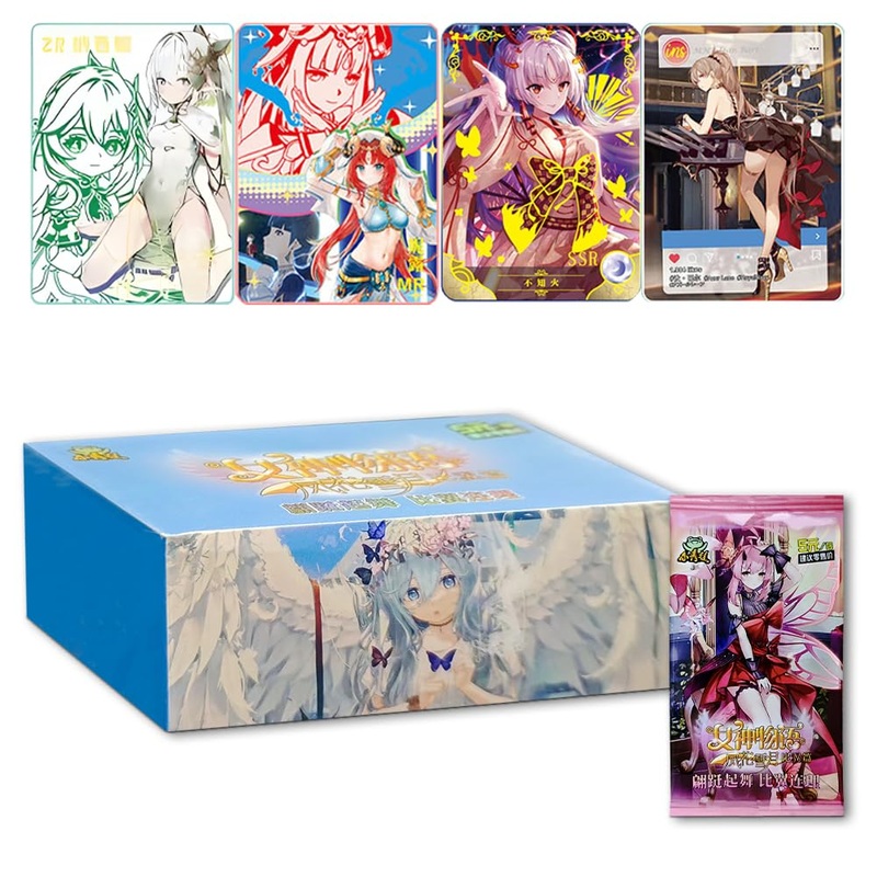 Kupaide Goddess Story Booster Box Goddess Story Waifu Series Tcg Anime Girl Collection Trading Cards (Ns5-7-Online Edition)