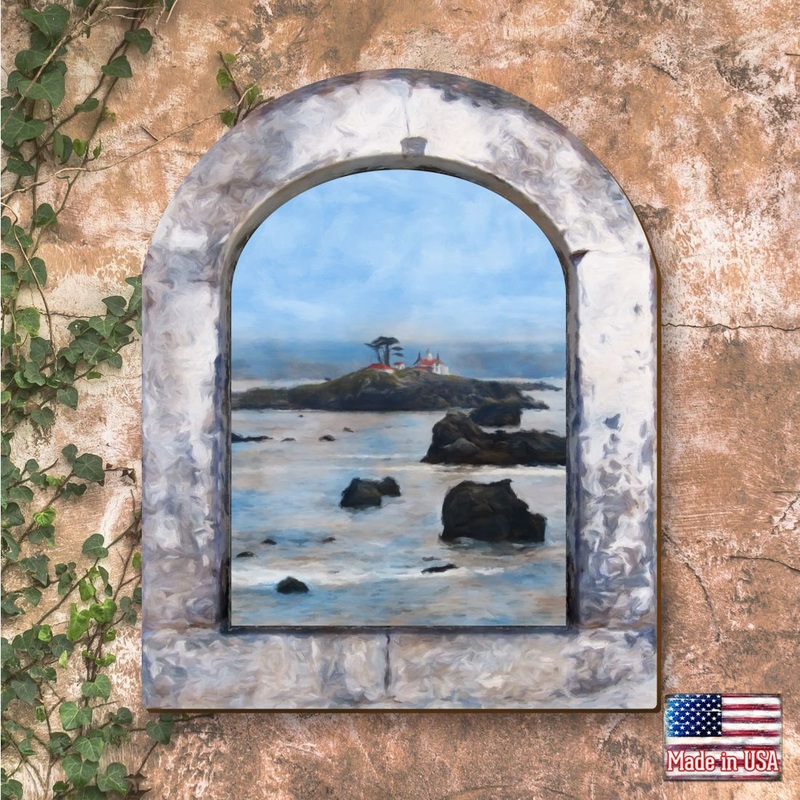 Lost Island Wooden Wall Art by G. DeBrekht – Coastal Sea-Life Decor – 8491003W