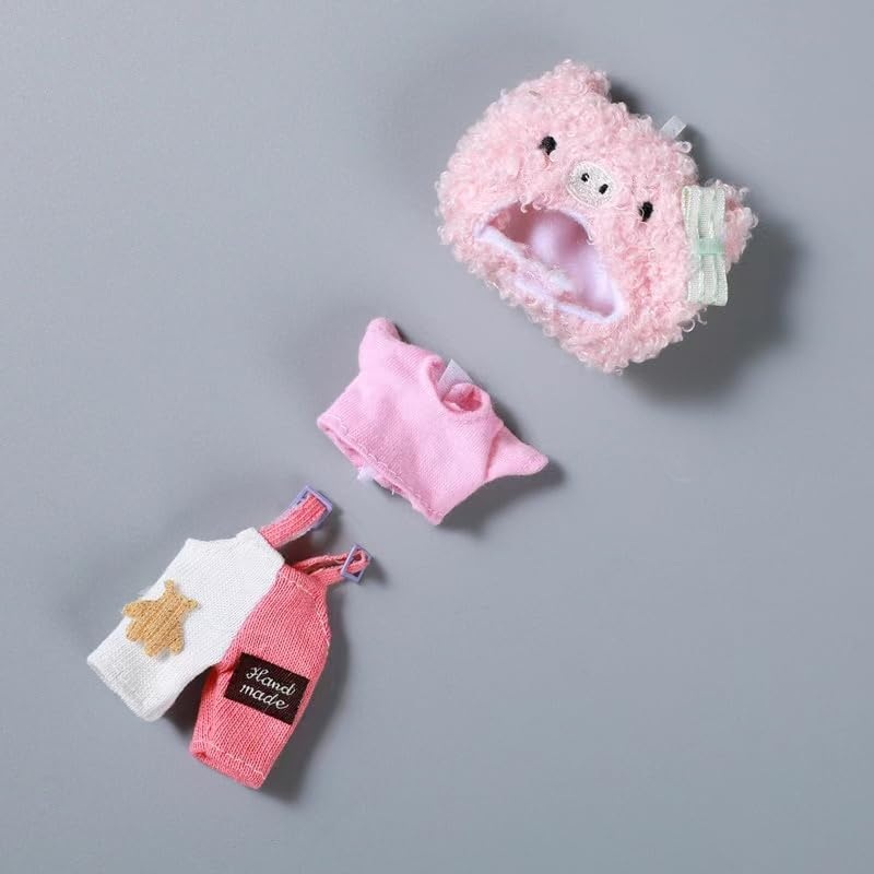 Ob11 Doll 1/12 Scale Cute Animal Style Doll Clothes Set Doll Birthday, Bjd Doll Accessories – B