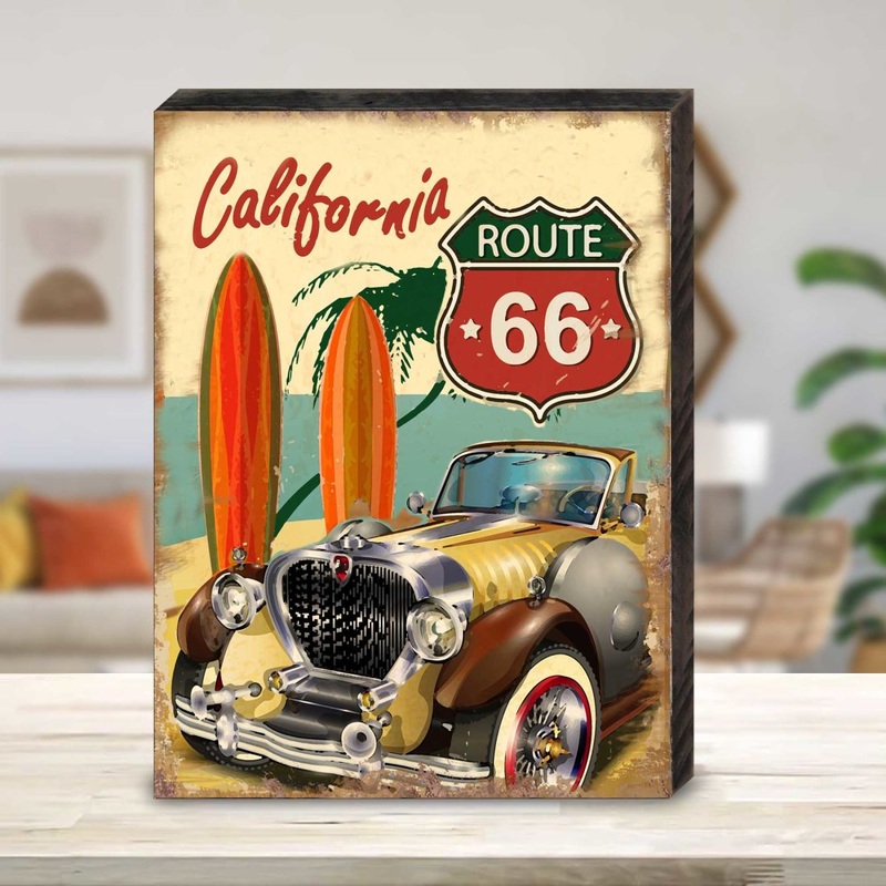 South Lamar Auto Wooden Coastal Wall Art by Nature Wonders – Coastal Sea-Life Decor – 95347B