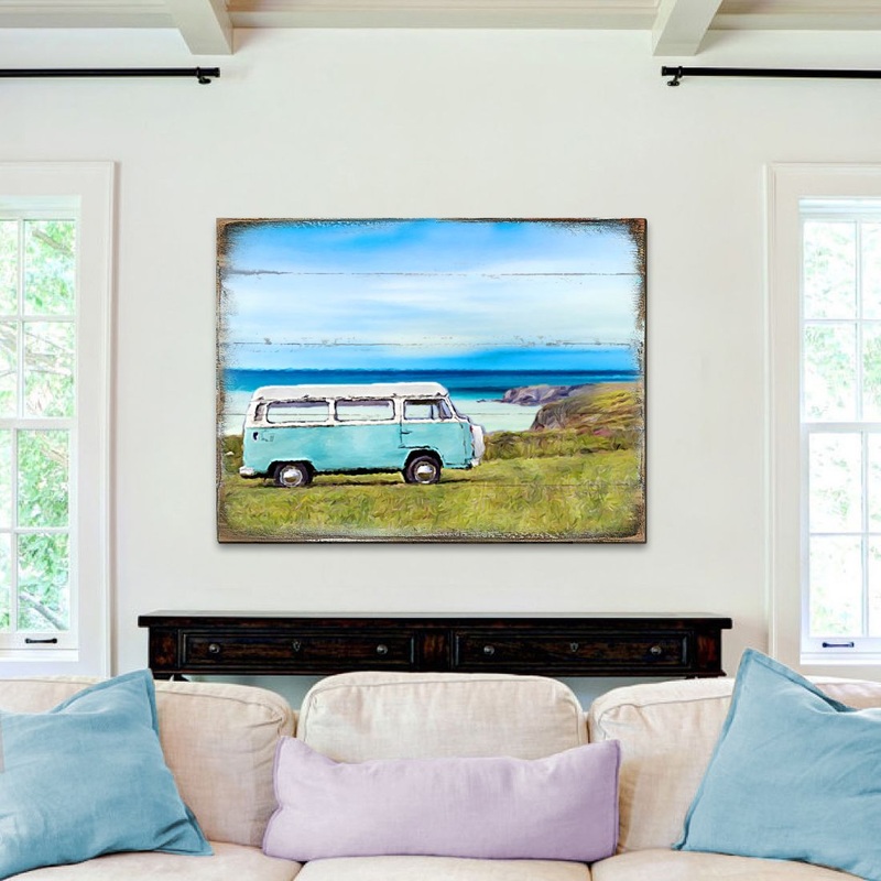 Spangler Van Wood Wooden Coastal Wall Art by Nature Wonders – Coastal Sea-Life Decor – 95269B