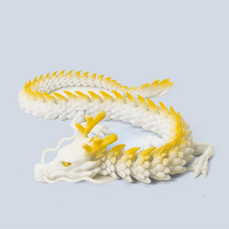 Whattiho 3D Printed Dragon Articulated Fidget Toy – Posable Flexible Dragon Toys For Car Decoration And Ornament Figures