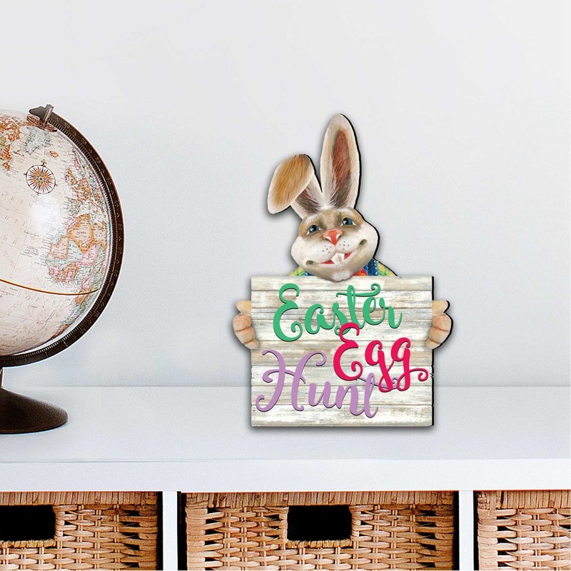 Bunny Easter Outdoor Decor Large Ornament by G. DeBrekht – Easter Spring Decor – 8154423-2M