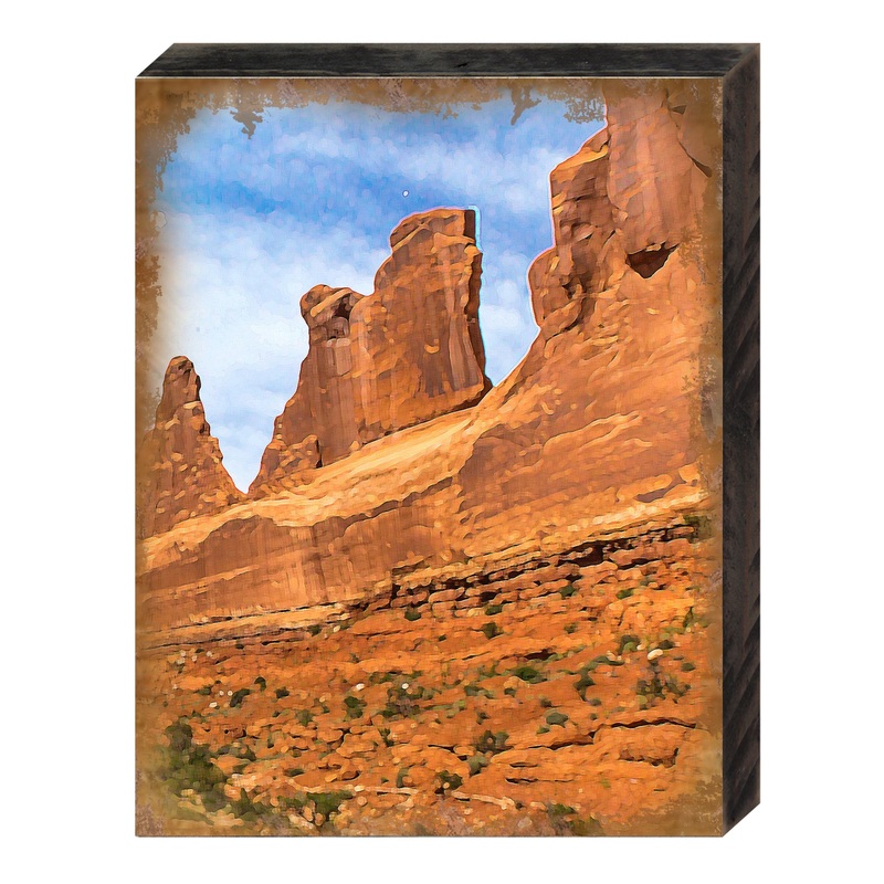 Canyon Side Art Wooden Wall Art by Nature Wonders – Nature Wildlife Decor  – 95284B