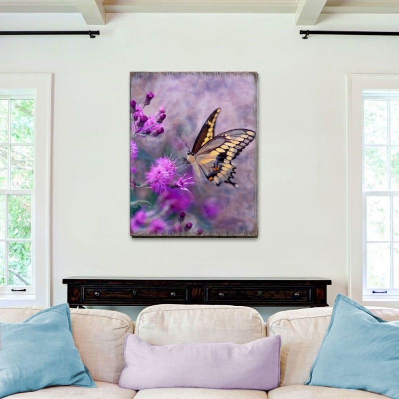 Machaon Art Wooden Wall Art by Nature Wonders – Nature Wildlife Decor  – 95391B