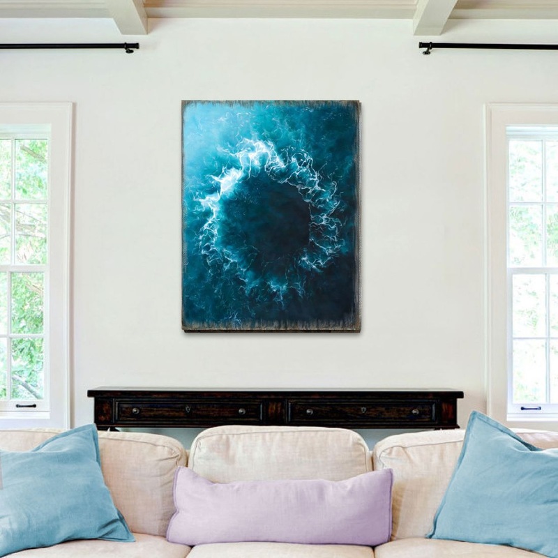 Ocean Art Wooden Wall Art by Nature Wonders – Nature Wildlife Decor  – 95392B