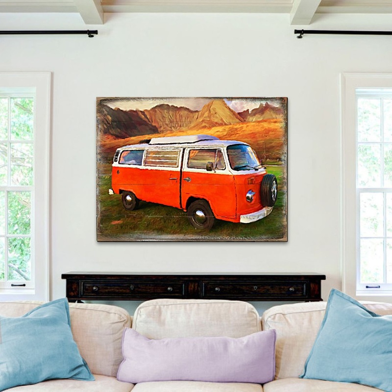 Tolliver Van Art Wooden Wall Art by Nature Wonders – Nature Wildlife Decor  – 95292B