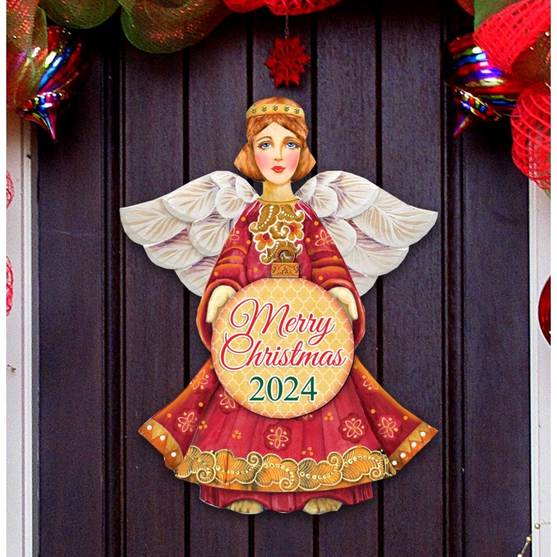 2024 Dated Merry Christmas Holiday Door Decor by  – Christmas Decor – 8152722-4H-D24