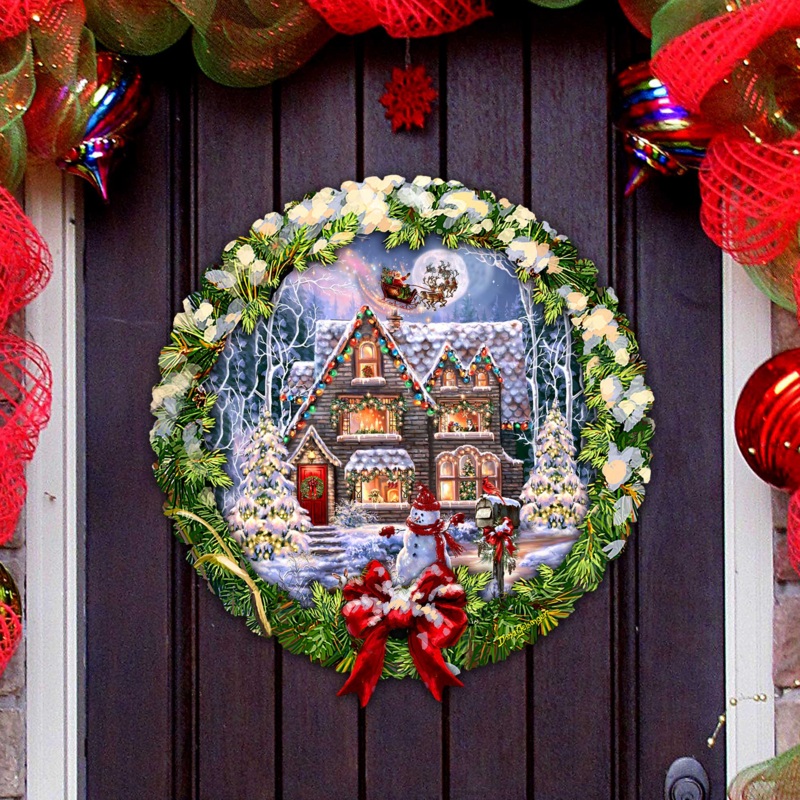 Christmas House Holiday Door Decor by D. Gelsinger – Christmas Decor – 8652812H-DG