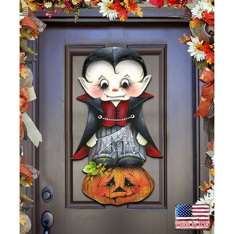 Dracula Halloween Door Decor by Jamie Mills-Price – Thanksgiving Halloween Decor – 8457401H