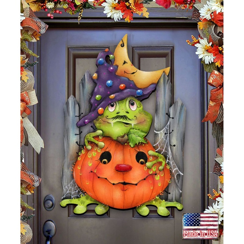 Jeepers Creepers Halloween Door Decor by Jamie Mills-Price – Thanksgiving Halloween Decor – 8457403H