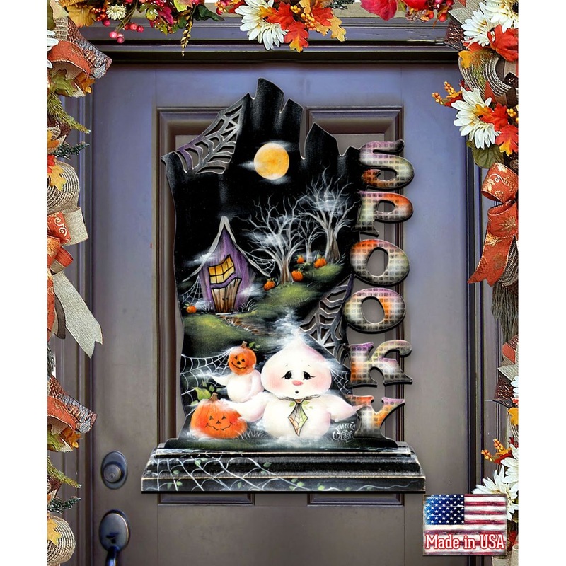 Not Too Spooky Halloween Door Decor by Jamie Mills-Price – Thanksgiving Halloween Decor – 8457408H
