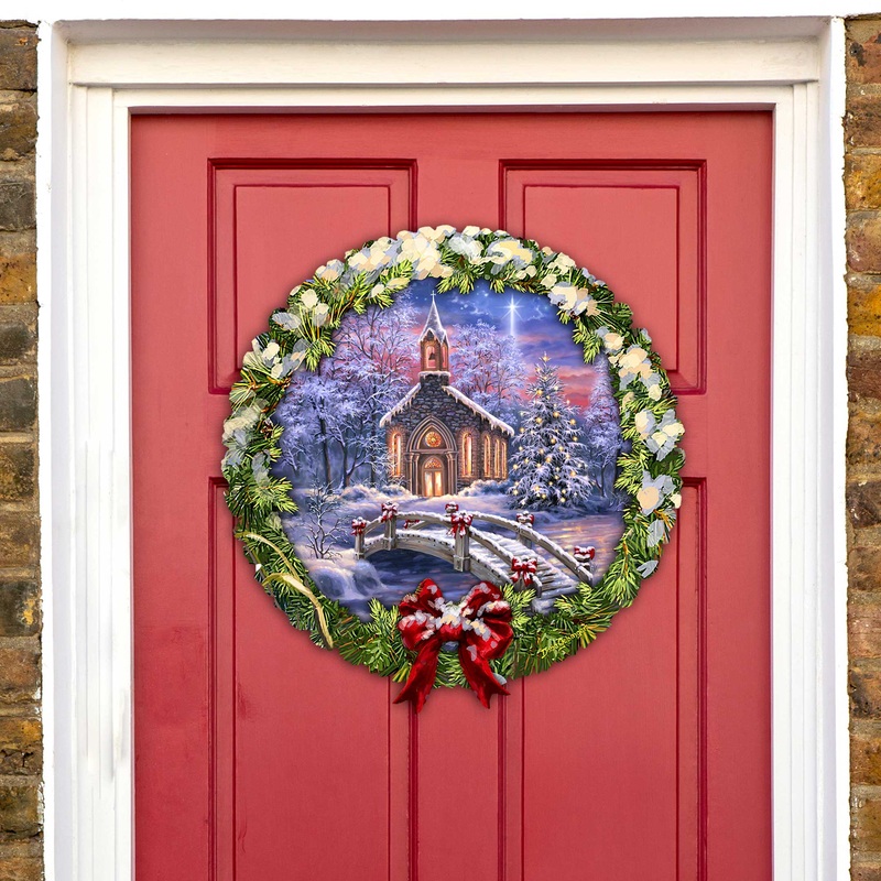 O Come Emmanuel Holiday Door Decor by D. Gelsinger – Nativity Holiday Decor – 8652814H-DG