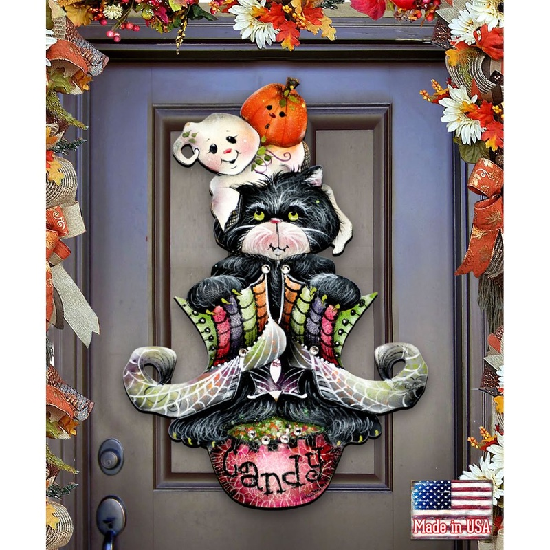 Spoooooky Boos! Halloween Door Decor by Jamie Mills-Price – Thanksgiving Halloween Decor – 8457409H