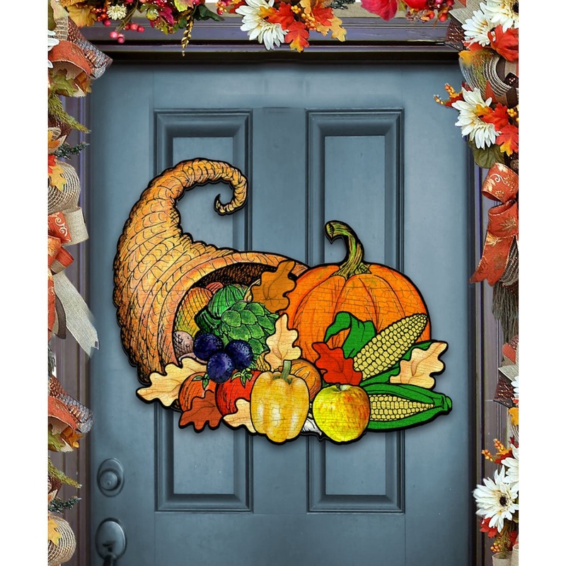 Thanksgiving Halloween Door Decor by G. DeBrekht – Thanksgiving Halloween Decor – 8158905H