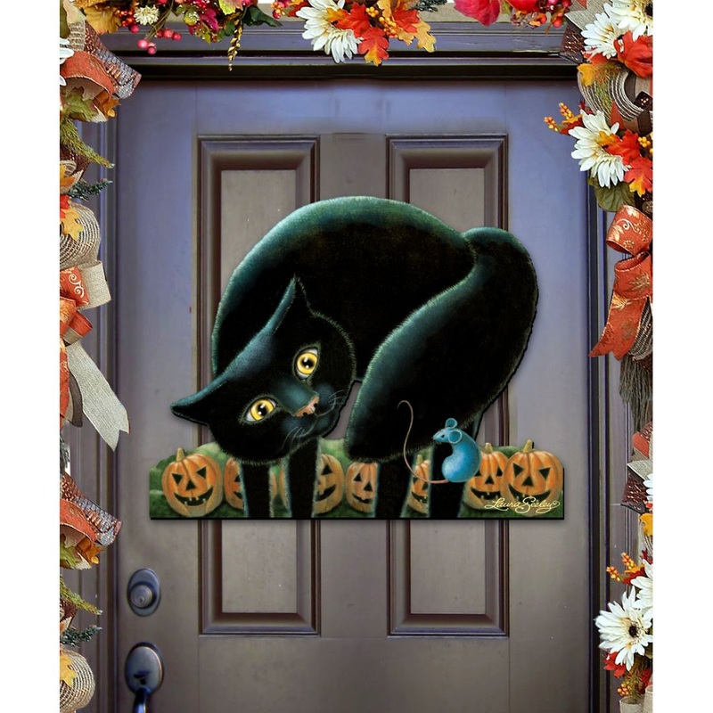 Trick or Treat Halloween Door Decor by Laura Seeley – Thanksgiving Halloween Decor – 8512056H