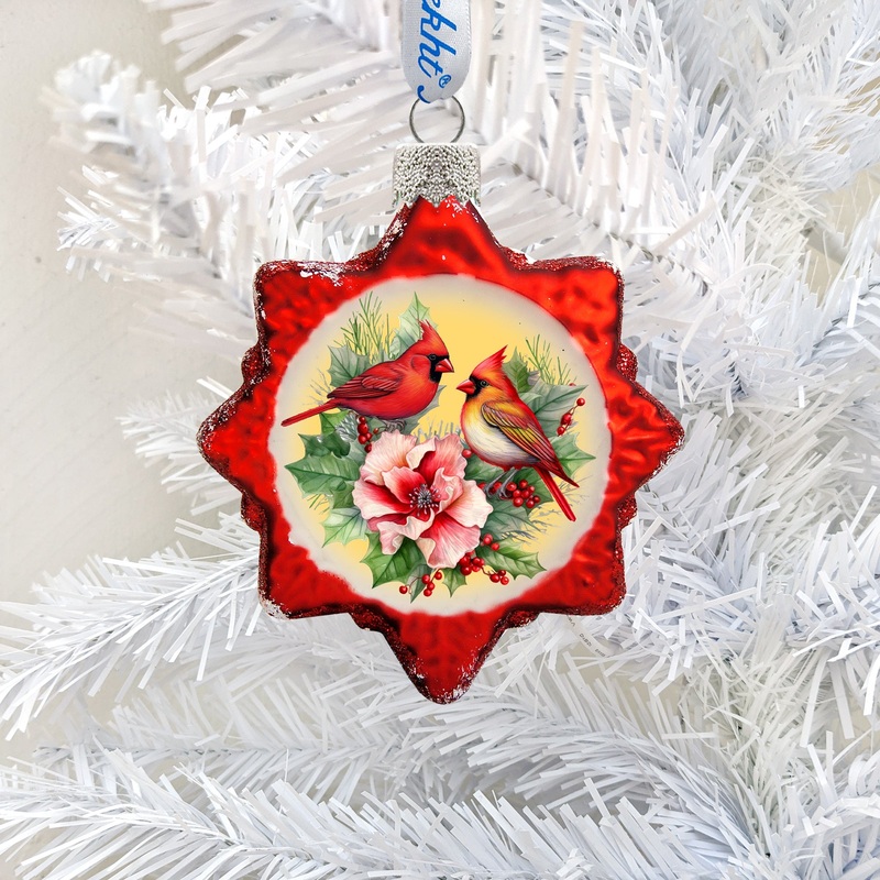 Christmas Wreath Mercury Glass Ornaments by G. Debrekht – Christmas Decor – 776029