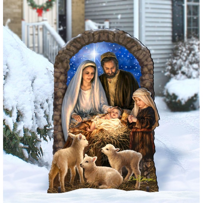 Miracle Nativity Outdoor Decor by D. Gelsinger – Nativity Holiday Decor – 8461042-1F-1201