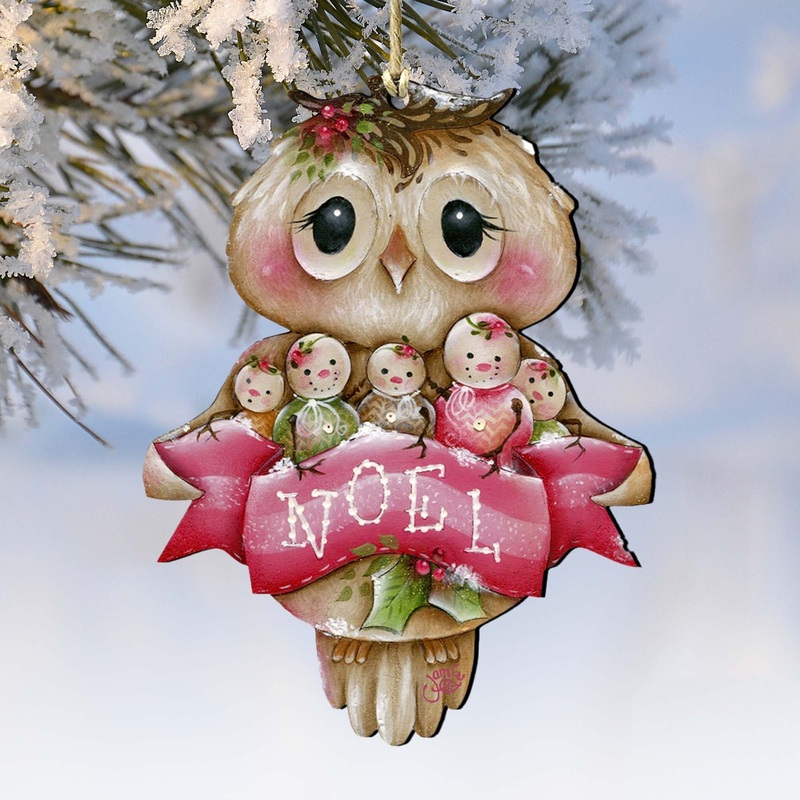 Owl, You Need Is Love Wooden Ornaments by Jamie Mills-Price – Christmas Decor – 8457509