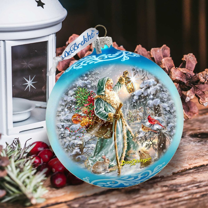 Saint Nicholas Glass Ornament Limited Edition by D. Gelsinger – Christmas Decor – 73918-DG