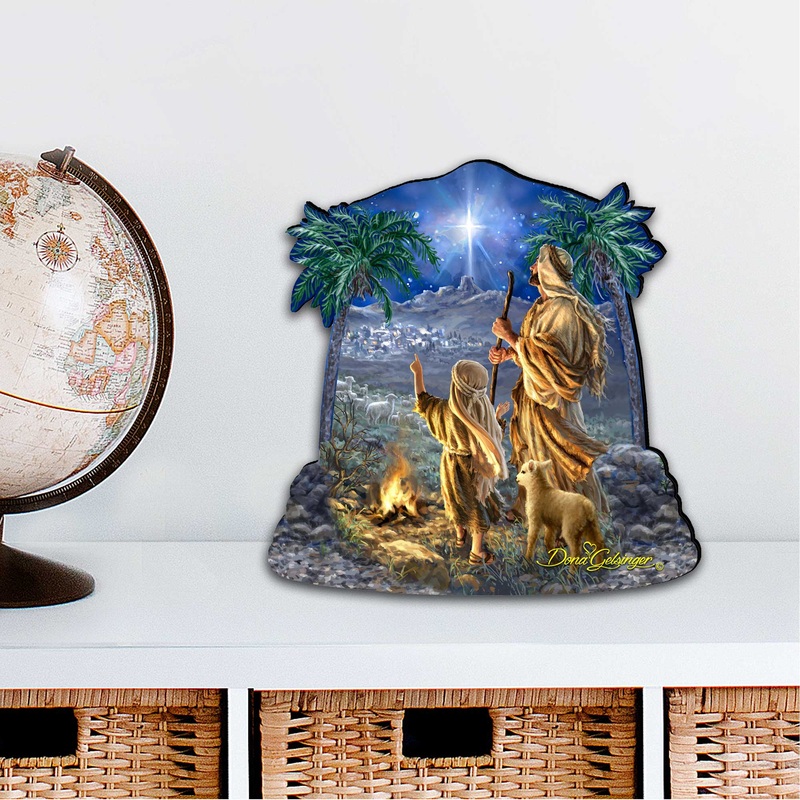 Shepherds Keeping Watch Wall Tree Dcor by D. Gelsinger – Designocracy – 8461025M-1838