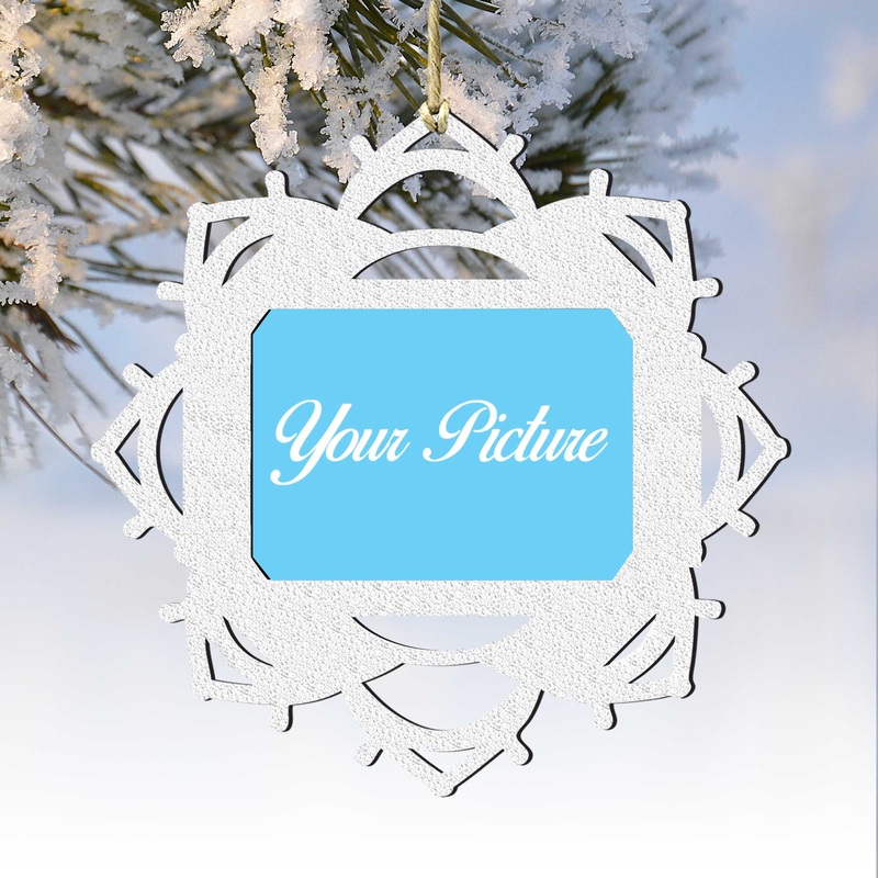 Snowflake Ornament Picture Frame Ornament for Photo by  – 8141157PF