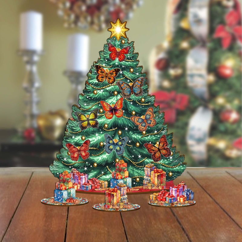 Butterfly Christmas Tree Set by  Christmas Decor – 8091510