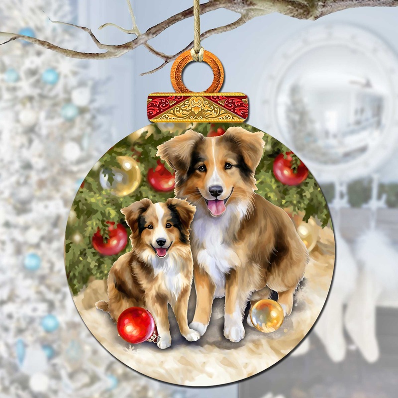 Dog Lover’s Wooden Ornaments by G. Debrekht Pets Decor – 8611092