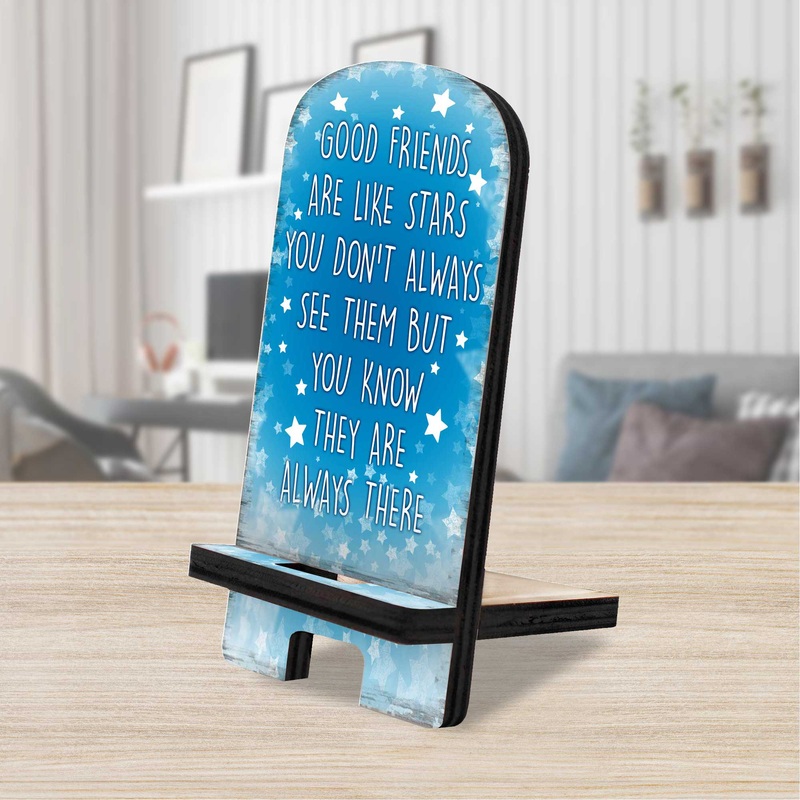 Good Friends Cell Phone Stand Family Decor Wood Mobile Tablet Holder Charging Station Organizer – 892067