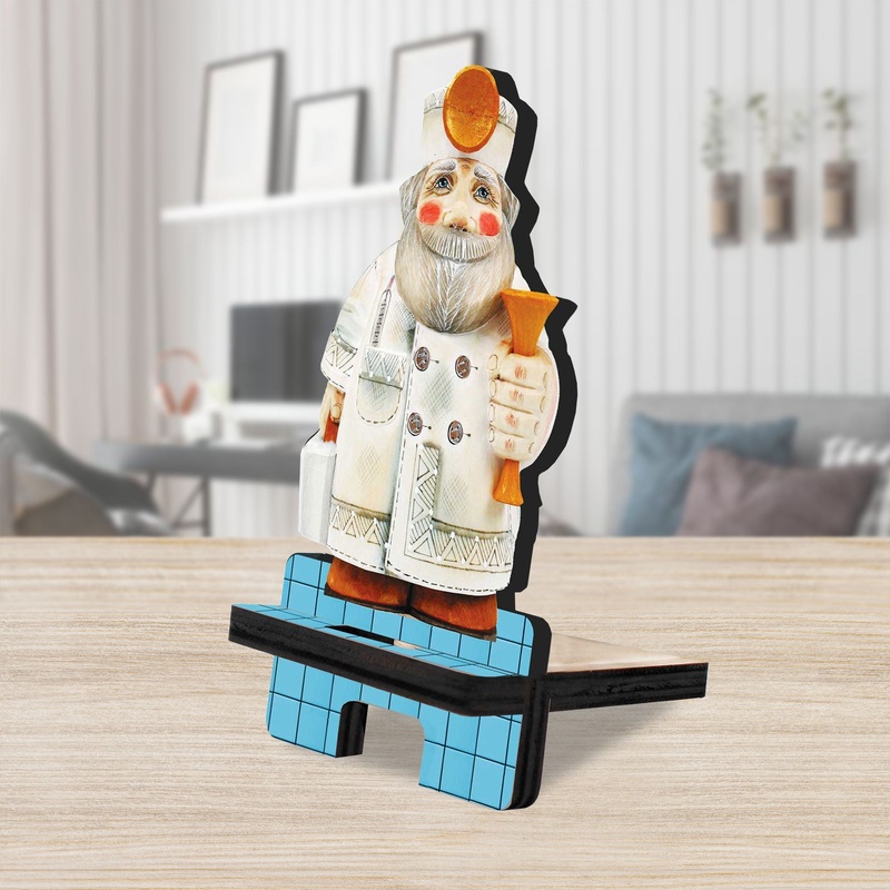 My Favorite Doctor Cell Phone Stand Christmas Decor Wood Mobile Tablet Holder Charging Station Organizer – 892100C