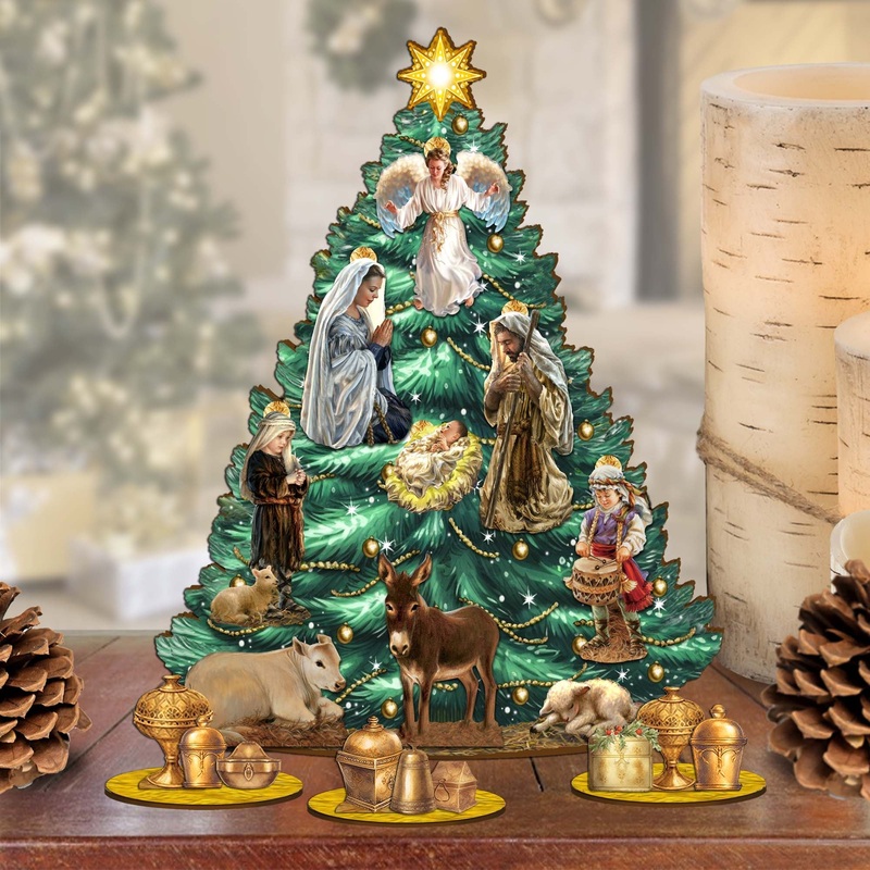 Story of Nativity Christmas Tree Set by D. Gelsinger Christmas Decor – 8091503-1-DG