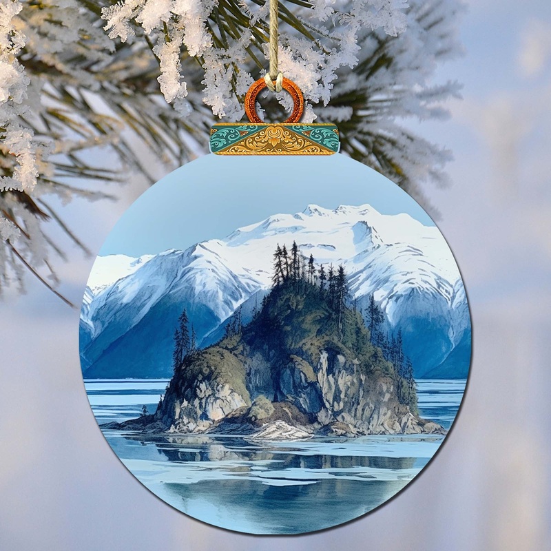 Alaskan Nature’s Timeless Beauty Wooden Ornaments by  – Wildlife Holiday Decor – 870073