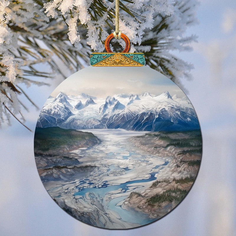 Alaskan Wilderness Symphony Wooden Ornaments by  – Wildlife Holiday Decor – 870057