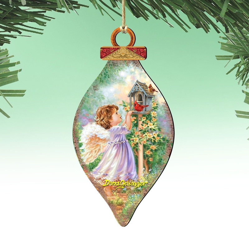 Angels Are Near Wooden Ornaments by Gelsinger – Nativity Holiday Decor – 8041150-DG