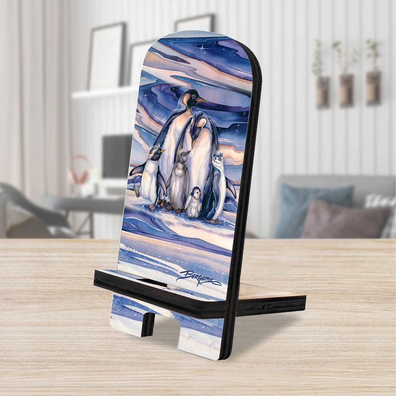 Sno Buddy Like You Cell Phone Stand Wildlife Decor Wood Mobile Tablet Holder Charging Station Organizer – 892094-JB