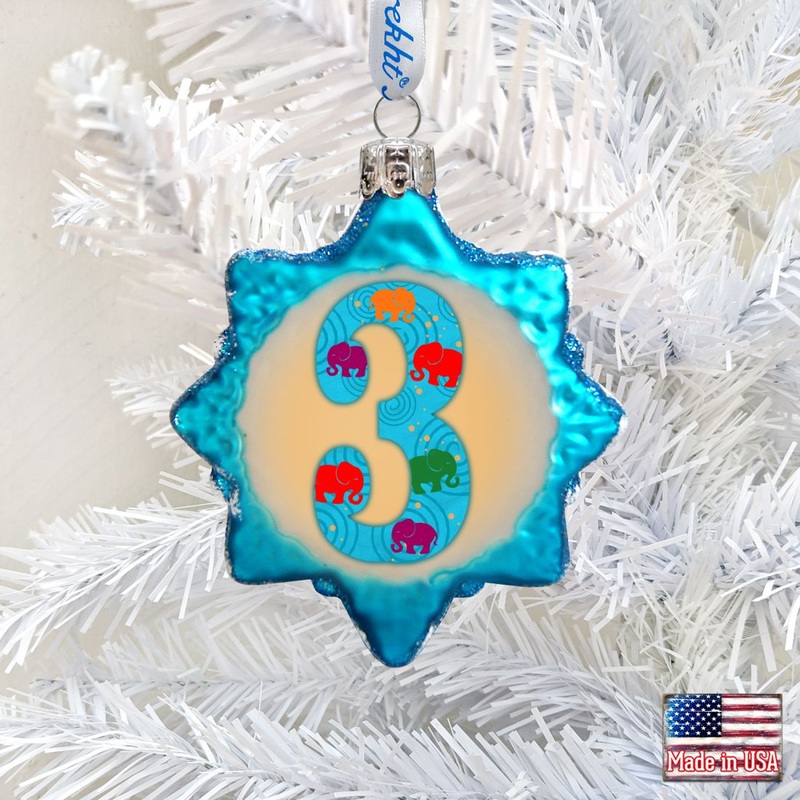 3 Mini Mercury Glass Ornament by G. DeBrekht – Love Family Kids Decor – 770003