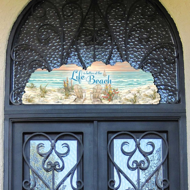 Life is Better Coastal Outdoor Decor by D. Gelsinger – Coastal Sea-Life Decor – 8461034F-1912