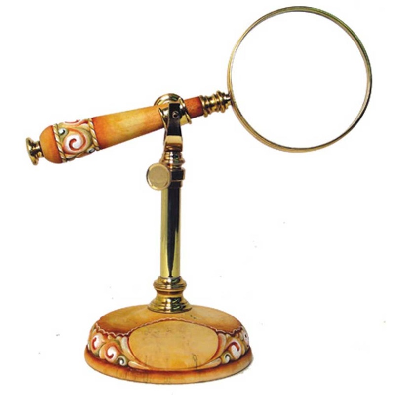 Magnifying Glass with Stand Handcrafted Christmas Figurine – G. DeBrekht – Christmas Decor – 59099-5G