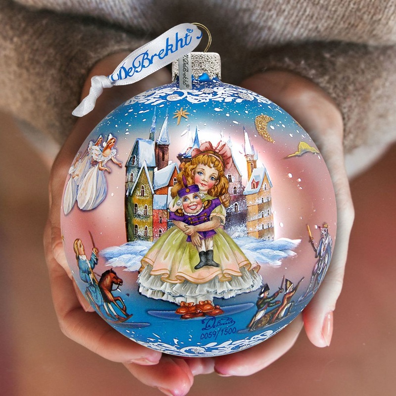 Nutcracker Fairytale Ball Glass Ornament Limited Edition by G. DeBrekht – Christmas Decor – 73854
