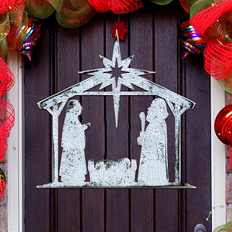 Rising Star Nativity Door Decor by G. DeBrekht – Nativity Holiday Decor – 8198851H