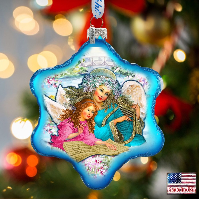 Sisterhood Glass Ornament by G. DeBrekht – Christmas Decor – 754-041