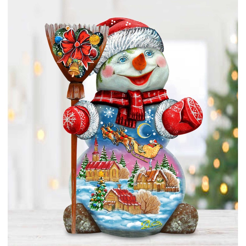 Up Up and Away Hand-Painted WOODCARVED Masterpiece by G. DeBrekht – 8181580