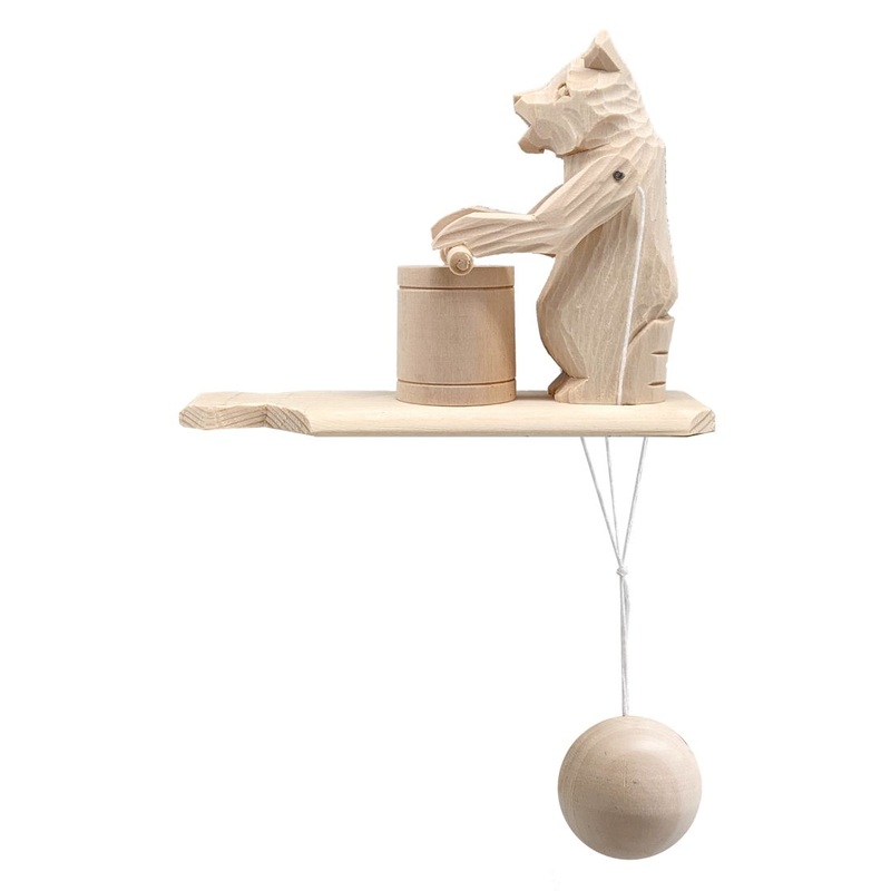 Athlete Bear Animated Spinning Old World Decoration by  – Wildlife Holiday Decor – 191000-03