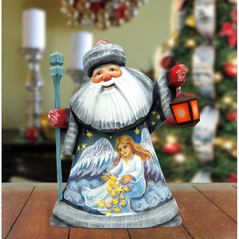 Brushing the Stars Hand-Painted WOODCARVED Masterpiece by G. DeBrekht – Nativity Holiday Decor – 821507