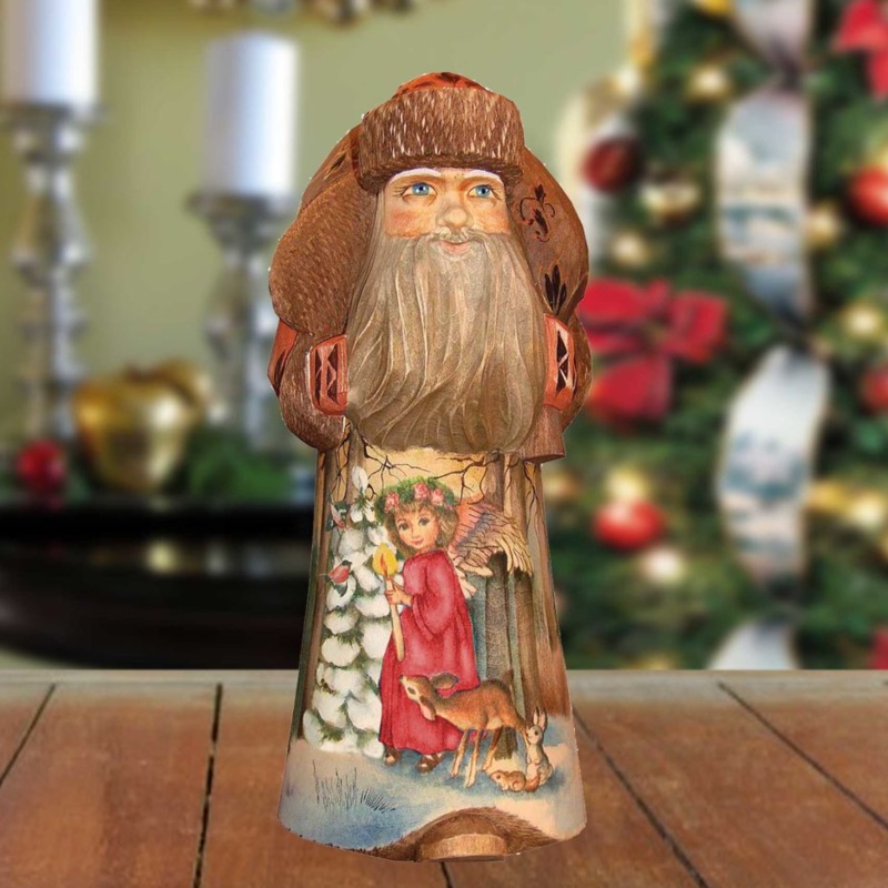 Christmas Guidance Hand-Painted WOODCARVED Masterpiece by G. DeBrekht – Christmas Decor – 291716R