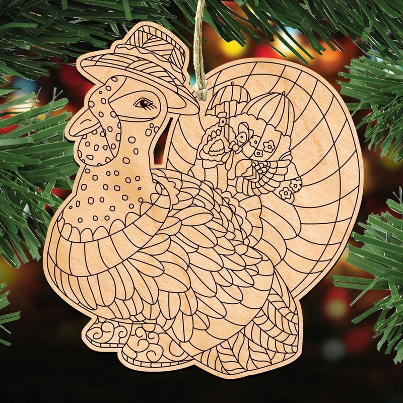 DIY Artsy Holiday Shaped Ornament – 8358904-S3 by G. DeBrekht