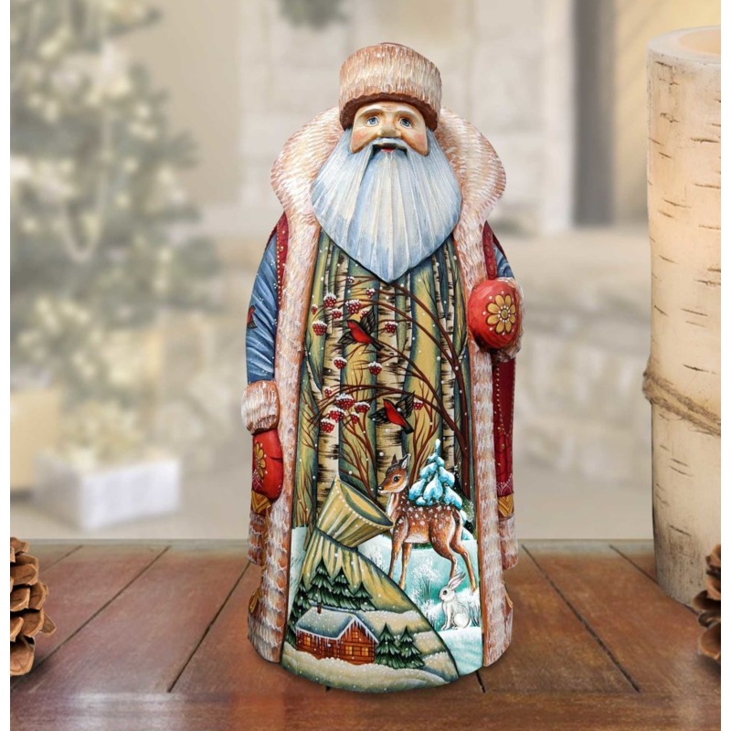 Nature’s Calling Hand-Painted WOODCARVED Masterpiece by G. DeBrekht – Wildlife Holiday Decor – 210161-2 – SPECIAL ORDER *** PRE-ORDER – Handmade Just for You! ***