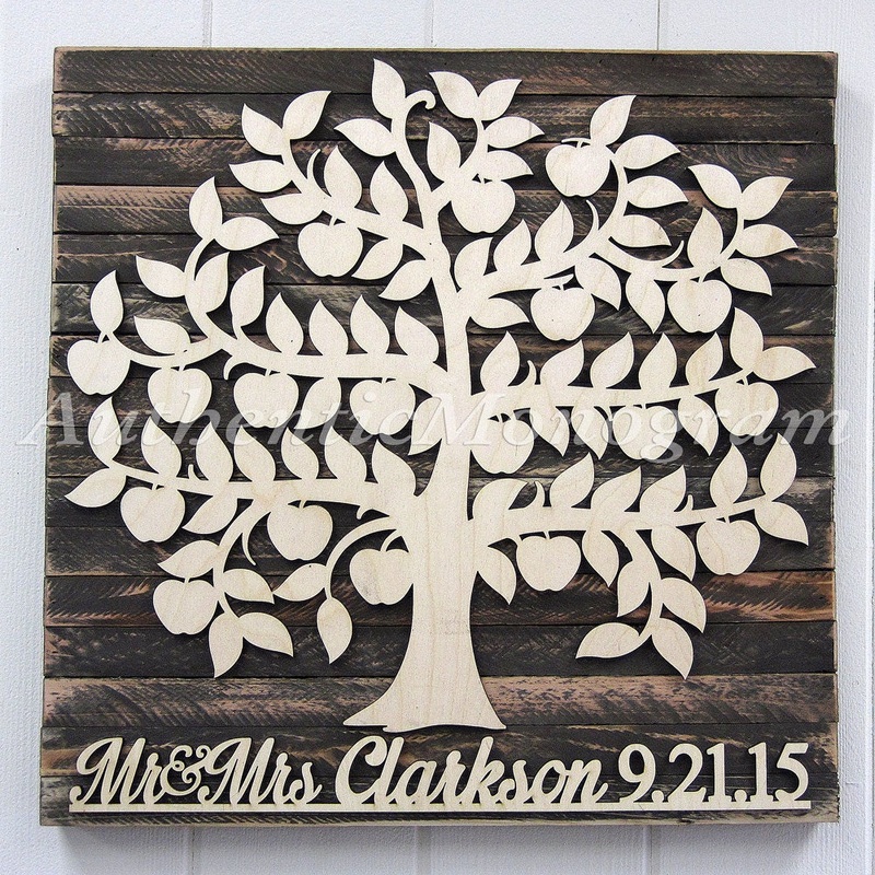 Personalized Wedding Guest Book 100 Guest – Wedding Wooden Sign _ Rustic Wall Decor – Custom Family Tree – Custom Guest Book for 100 Guest